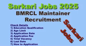 BMRCL Maintainer Recruitment