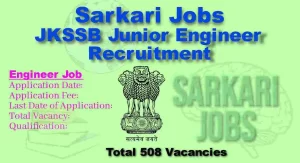 JKSSB Junior Engineer Recruitment