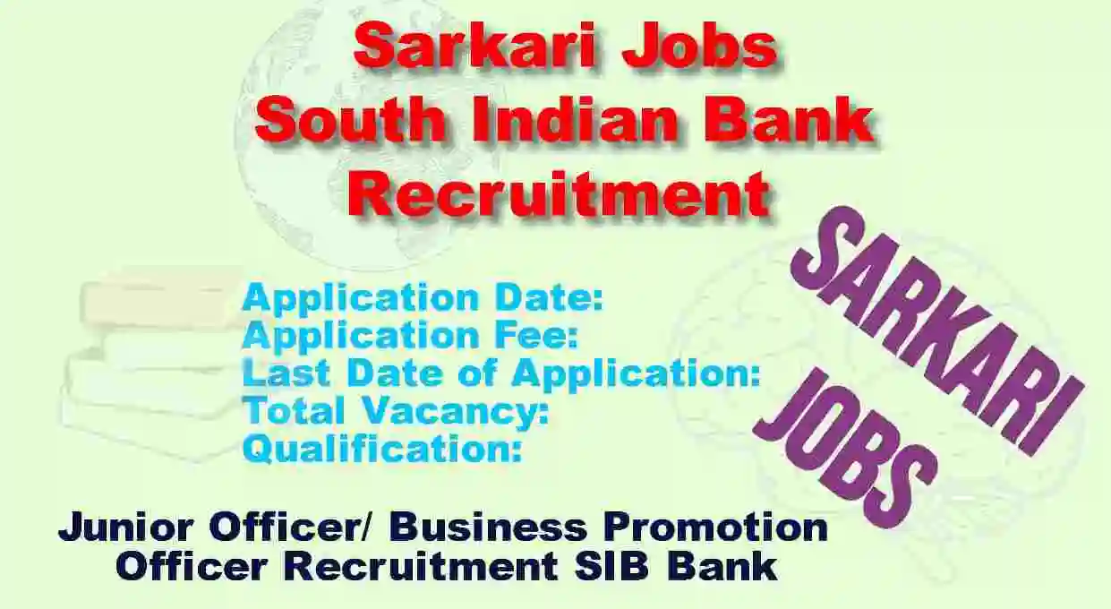 Junior Officer/ Business Promotion Officer Recruitment SIB Bank