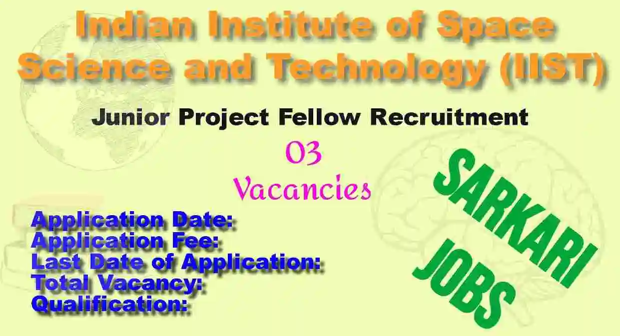 Junior Project Fellow Recruitment