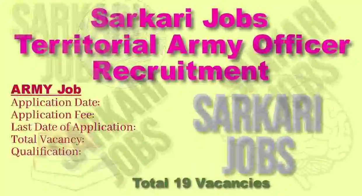 Territorial Army Officer Recruitment